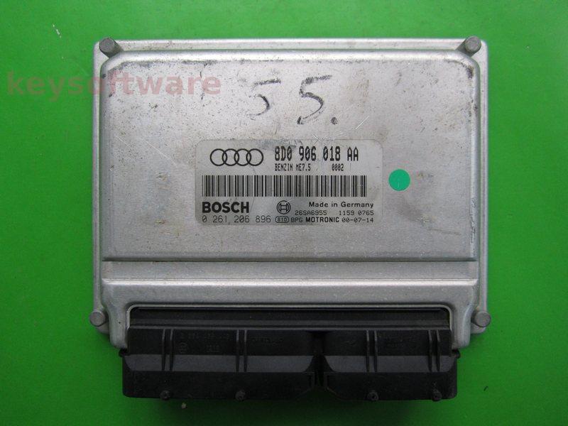 ECU Audi A4 1.8 8D0906018AA 0261206896 ME7.5 AVV