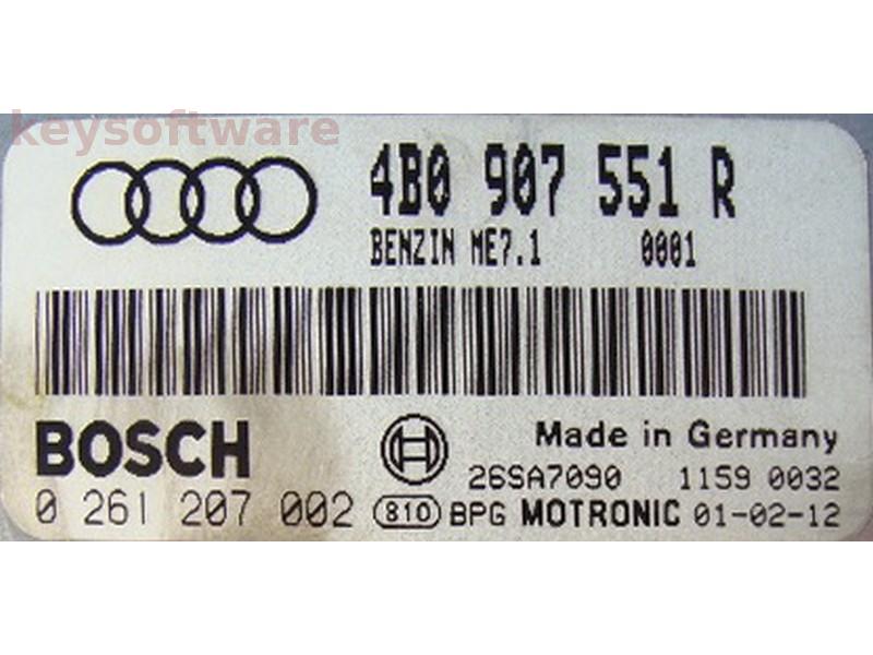 ECU Audi A6 2.7 4B0907551R 0261207002 ME7.1 {