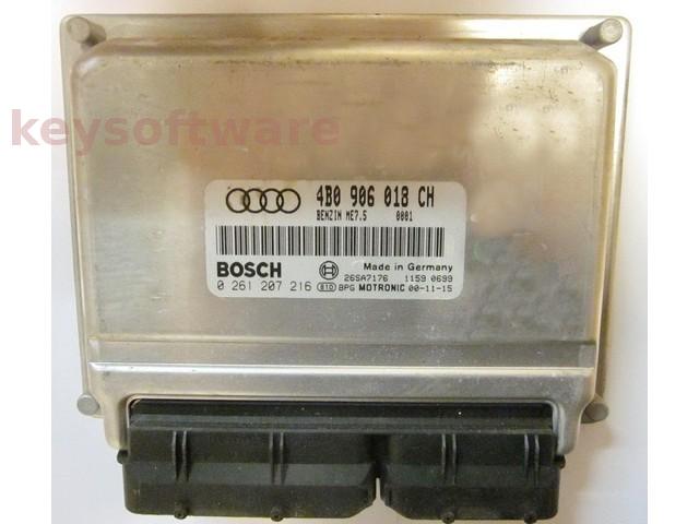 ECU Audi A4 1.8 4B906018CH 0261207216 ME7.5 AWM {