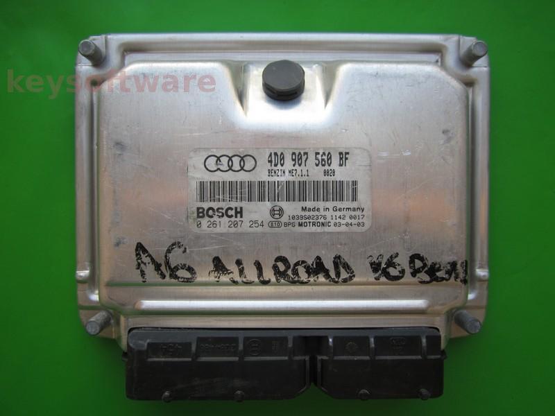 ECU Audi A6 4.2 4D0907560BF 0261207254 ME7.1.1