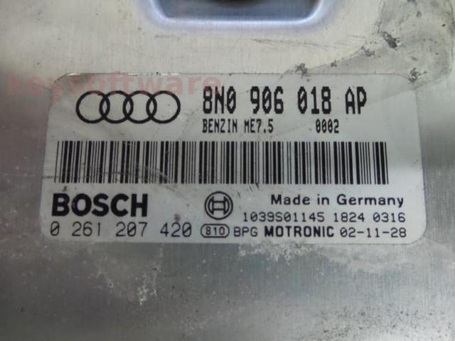 ECU Audi TT 1.8 8N0906018AP 0261207420 ME7.5 AUM {