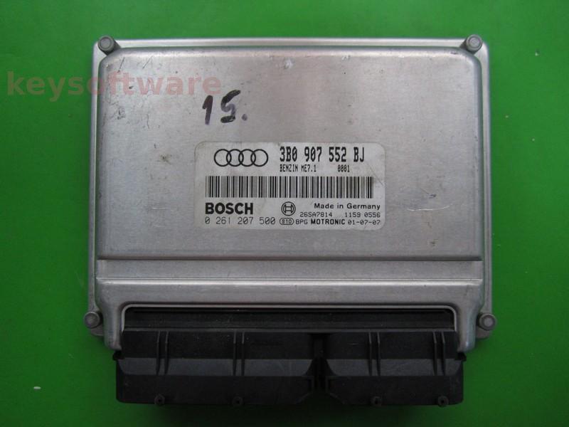 ECU Audi A6 2.4 3B0907552BJ 0261207500 ME7.1