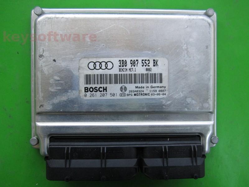 ECU Audi A6 2.4 3B0907552BK 0261207501 ME7.1