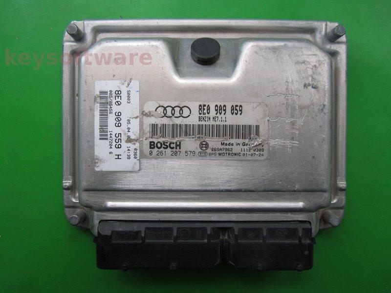 ECU Audi A4 3.0 8E0909059 0261207579 ME7.1.1