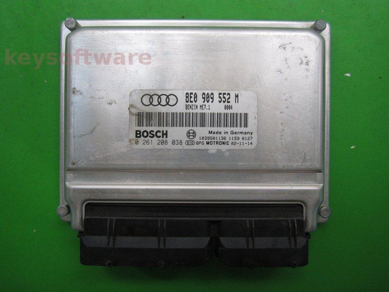 ECU Audi A4 2.4 8E0909552M 0261208038 ME7.1
