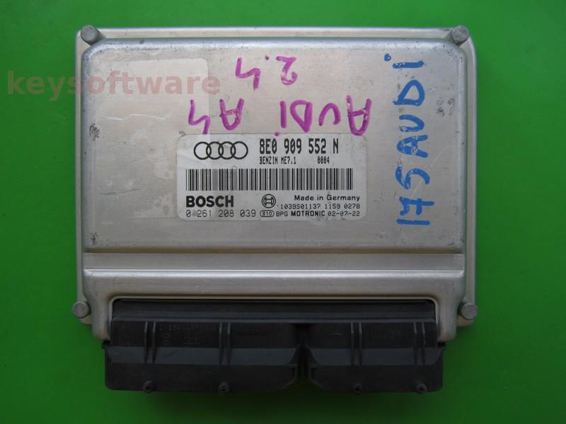 ECU Audi A4 2.4 8E0909552N 0261208039 ME7.1