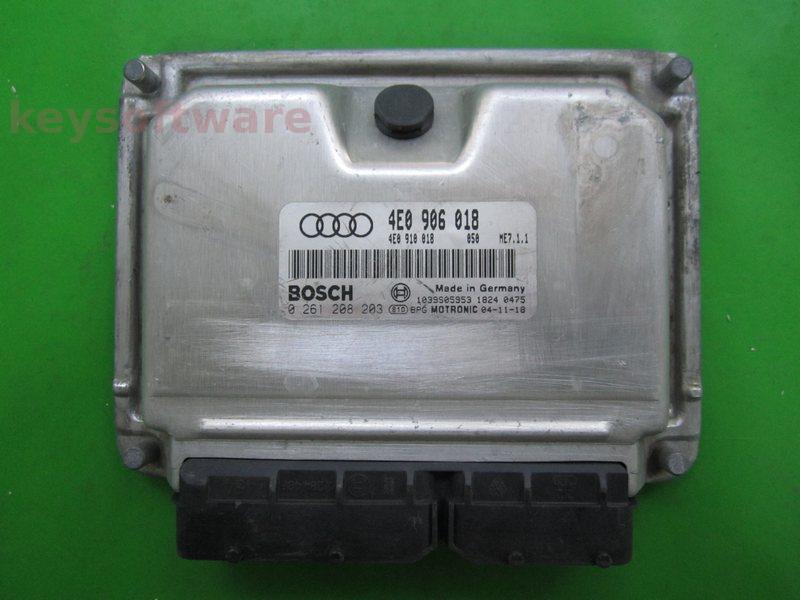 ECU Audi A8 6.0 4E0906018 0261208203 ME7.1.1