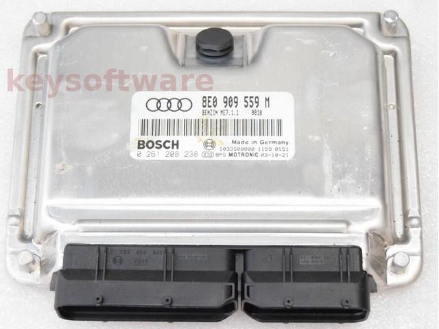 ECU Audi A4 3.0 8E0909559M 0261208238 ME7.1.1 ASN {