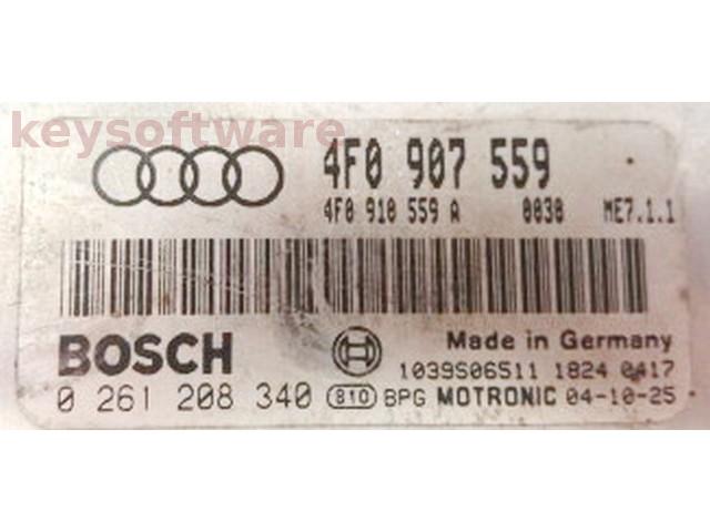 ECU Audi A6 3.0 4F0910559A 0261208340 ME7.1.1 {