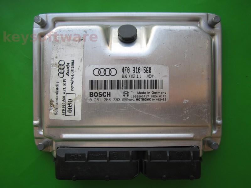 ECU Audi A6 4.2 4F0910560 0261208363 ME7.1.1