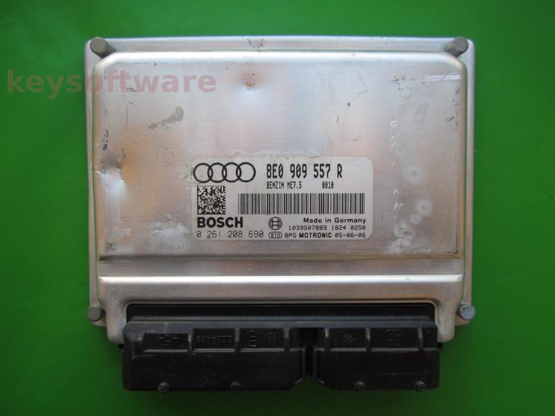 ECU Audi A4 2.0 8E0909557R 0261208690 ME7.5 ALT~