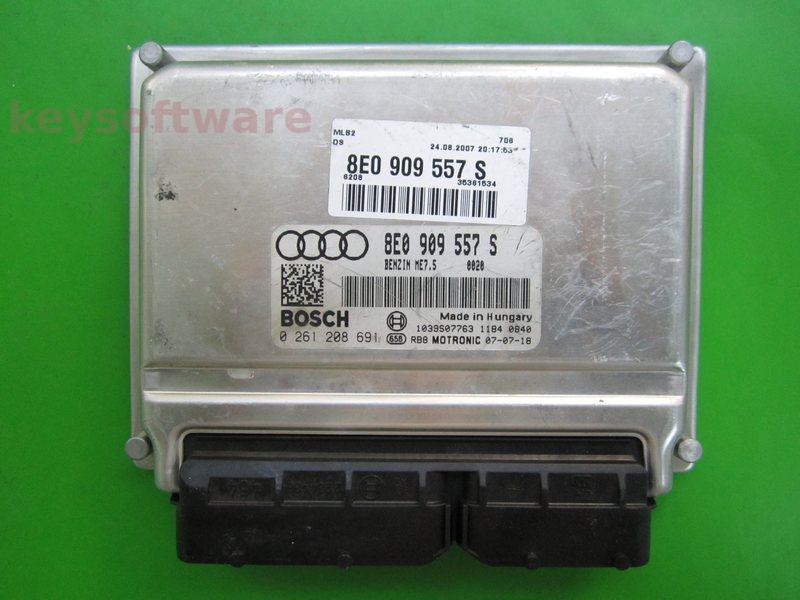 ECU Audi A4 2.0 8E0909557S 0261208691 ME7.5 ALT {