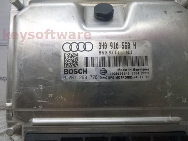 ECU Audi A4 4.2 8E0910560H 0261208776 ME7.1.1 {