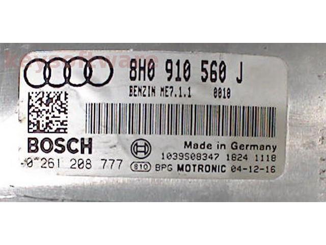 ECU Audi A4 4.2 8H0910560J 0261208777 ME7.1.1 {