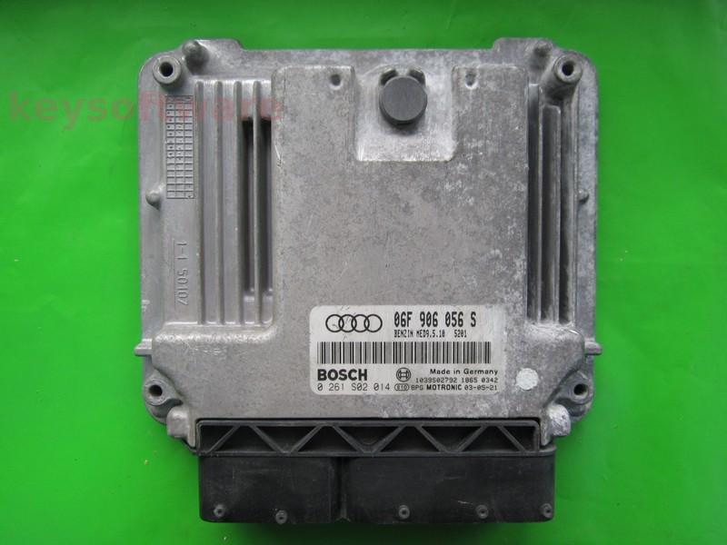 ECU Audi A3 2.0 06F906056S 0261S02014 MED9.5.10 AXW
