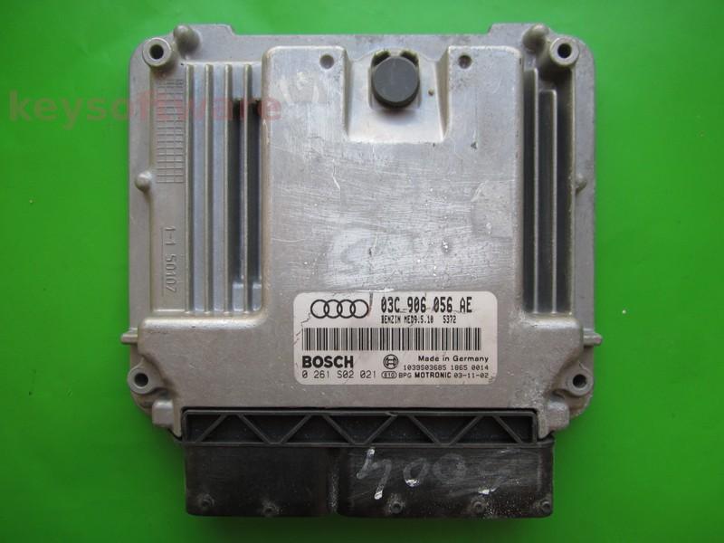 ECU Audi A3 1.6 03C906056AE 0261S02021 MED9.5.10 BAG {+
