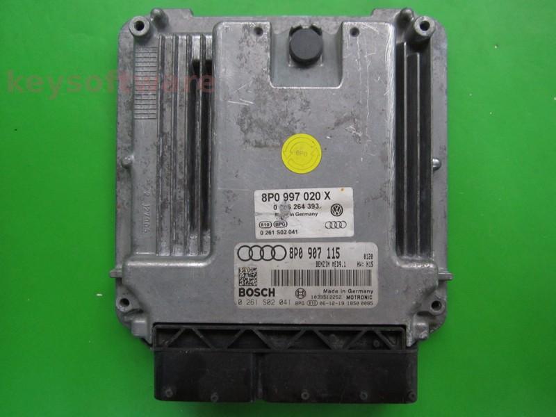 ECU Audi A3 2.0 8P0907115 0261S02041 MED9.1 H15