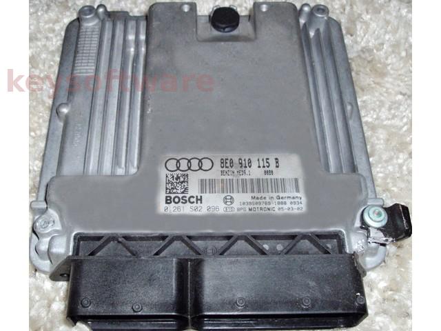 ECU Audi A4 2.0 8E0910115B 0261S02096 MED9.1 {