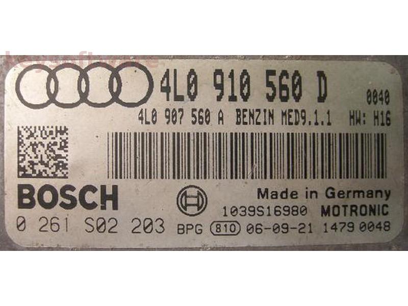 ECU Audi Q7 4.2 4L0910560D 0261S02203 MED9.1.1 BAR{