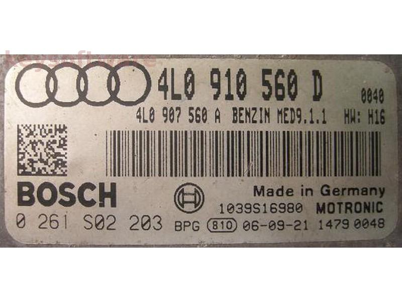 ECU Audi Q7 4.2 4L0910560D 0261S02203 MED9.1.1 BAR{