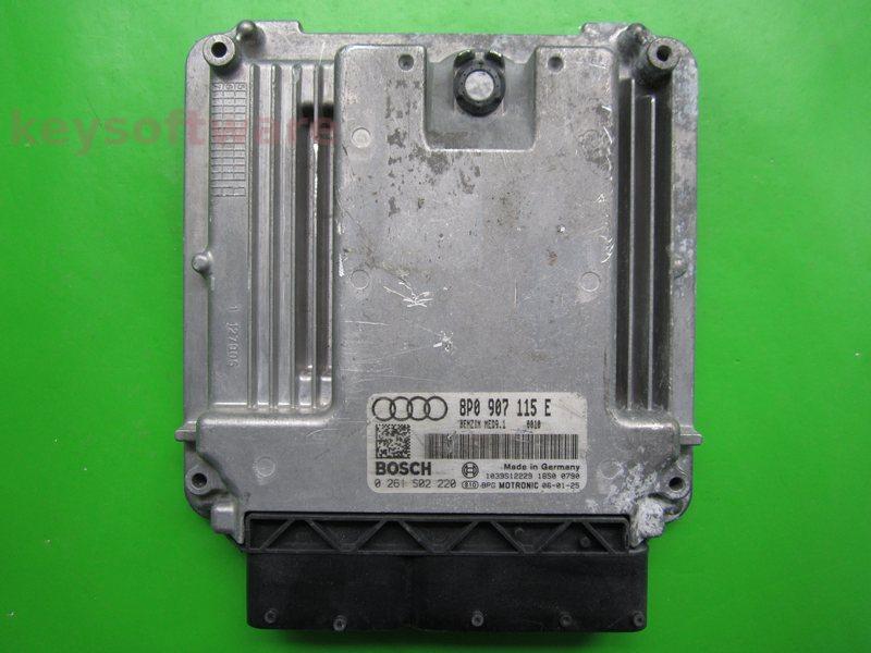 ECU Audi A3 2.0 8P0907115E 0261S02220 MED9.1 BWA