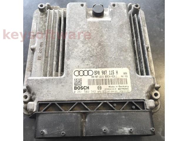 ECU Audi A3 2.0 8P0907115H 0261S02342 MED9.1 H16{