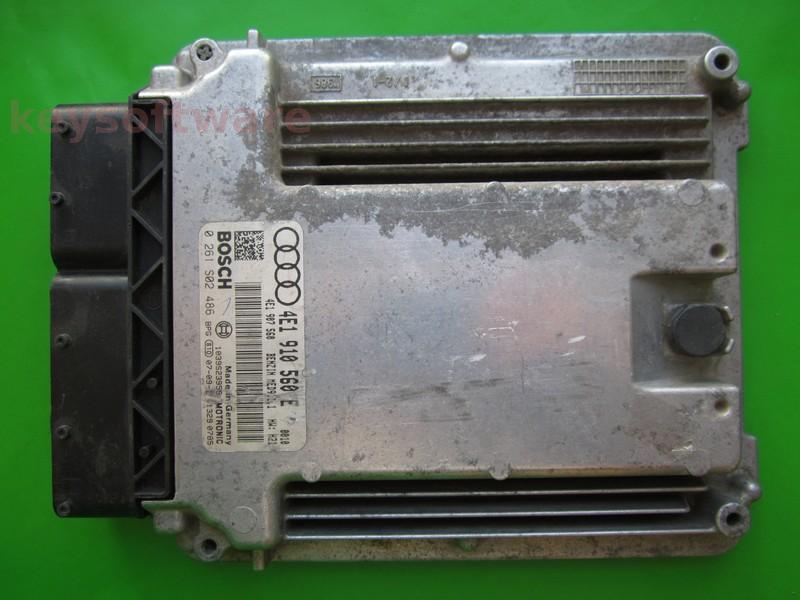 ECU Audi A8 4.2 4E1910560E 0261S02486 MED9.1.1 BVJ H21