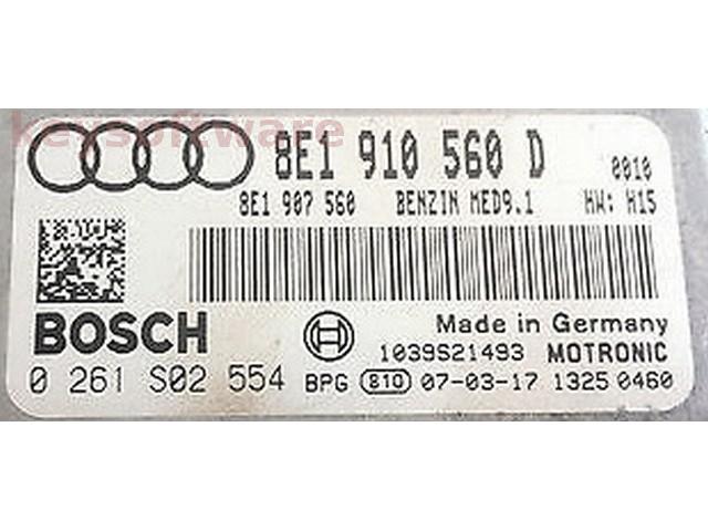 ECU Audi A4 4.2 8E1910560D 0261S02554 MED9.1 BNS H15 {