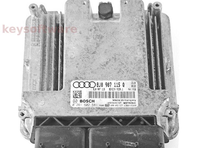 ECU Audi TT 2.0 8J0907115Q 0261S02581 ME9.1 CDLB H16 {