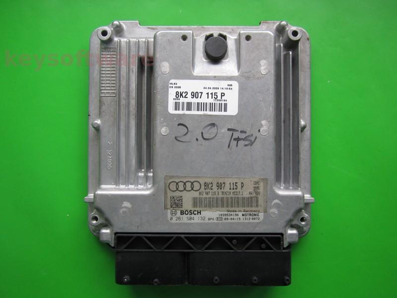ECU Audi A4 2.0 8K2907115P 0261S04132 MED17.1 CDNC H14