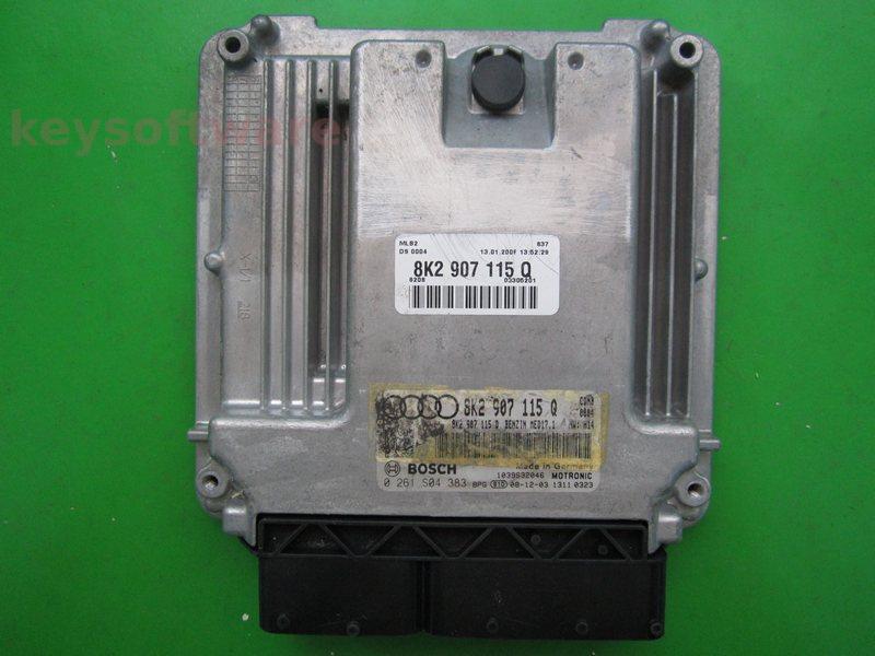 ECU Audi A4 2.0 8K2907115Q 0261S04383 MED17.1 CDNB H14