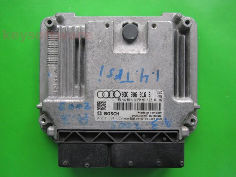 ECU Audi A3 1.4 03C906016S 0261S04859 MED17.5.5 CAXC H09