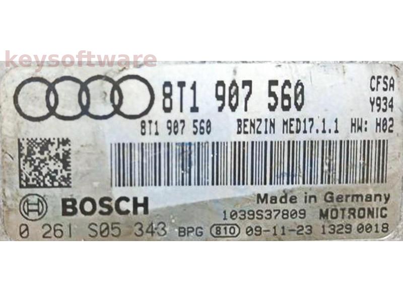 ECU Audi A5 4.2 8T1907560 0261S05343 MED17.1.1 CFSA {