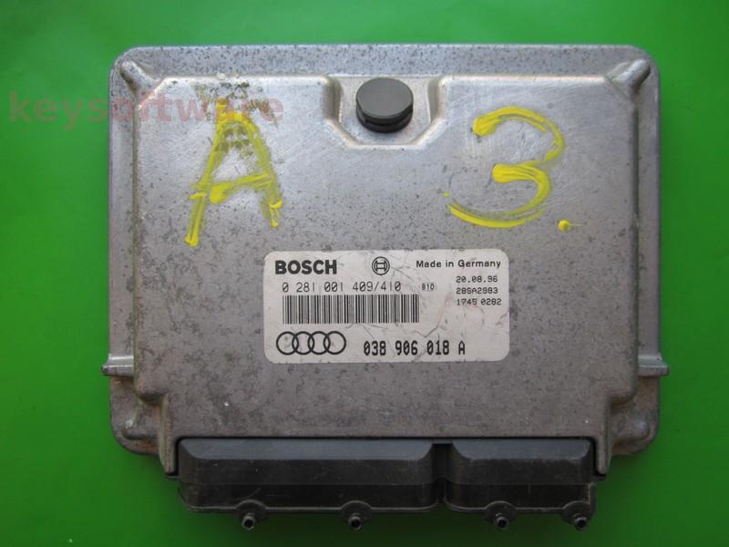 ECU Audi A3 1.9TDI 038906018A 0281001409 EDC15V5 AGR