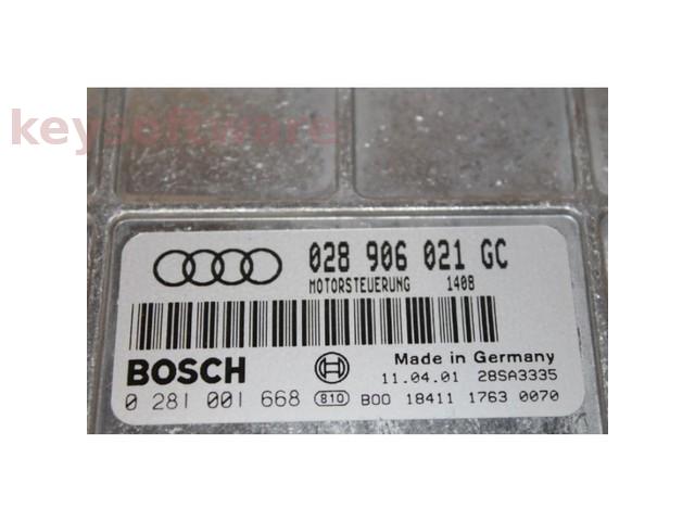 ECU Audi 80 1.9TDI 028906021GC 0281001668 MSA15.5 {