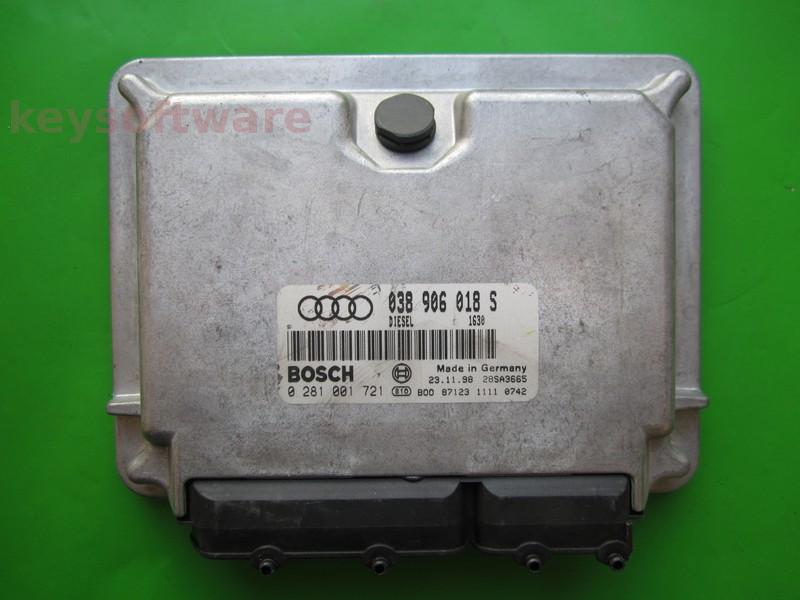 ECU Audi A4 1.9TDI 038906018S 0281001721 EDC15V AFN