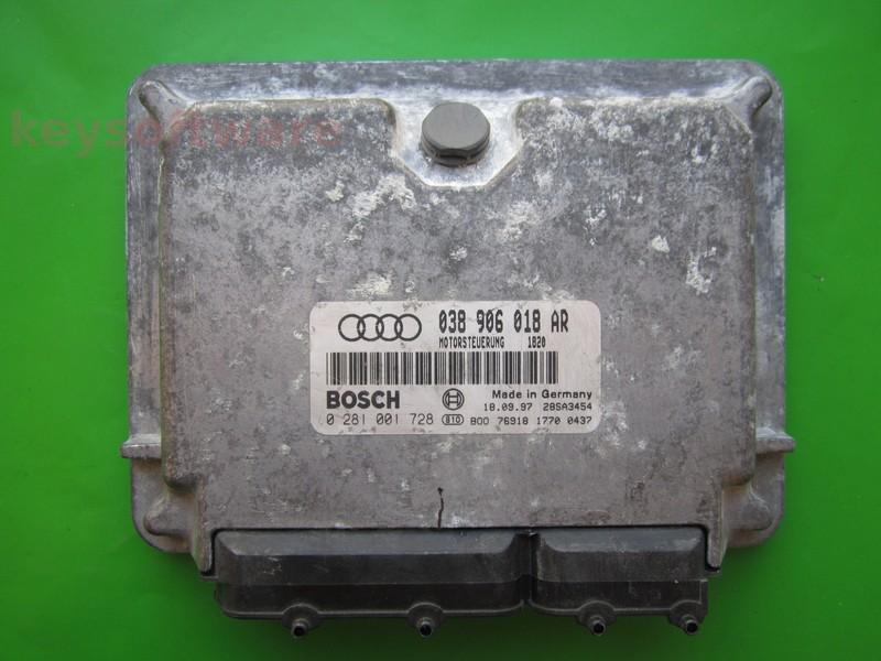 ECU Audi A3 1.9TDI 038906018AR 0281001728 EDC15V ALH