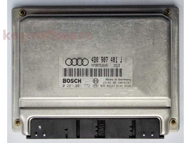 ECU Audi A6 2.5TDI 4B0907401J 0281001772 EDC15M AFB{