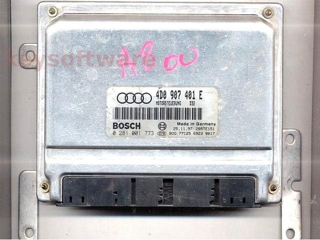 ECU Audi A8 2.5TDI 4D0907401E 0281001773 EDC15M AFB {+