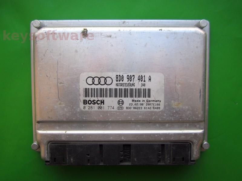 ECU Audi A4 2.5TDI 8D0907401A 0281001774 EDC15M