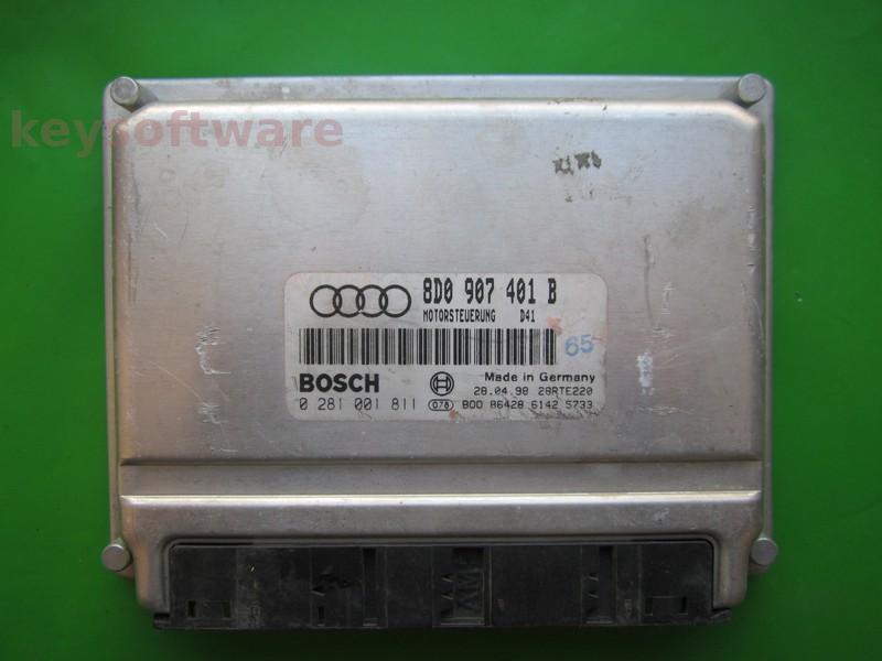 ECU Audi A4 2.5TDI 8D0907401B 0281001811 EDC15M AFB
