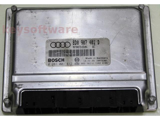ECU Audi A4 2.5TDI 8D0907401D 0281001812 EDC15M {
