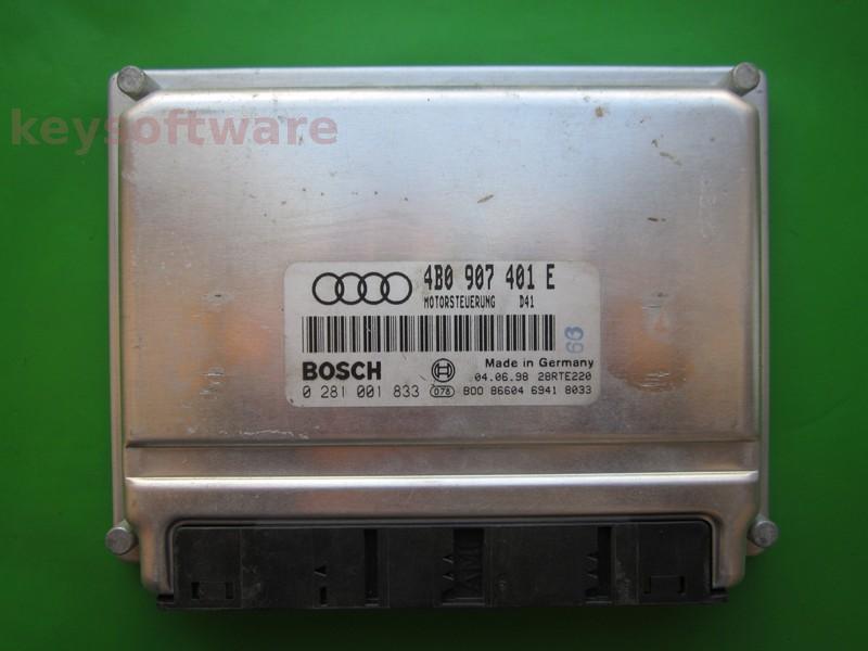 ECU Audi A6 2.5TDI 4B0907401E 0281001833 EDC15M AFB