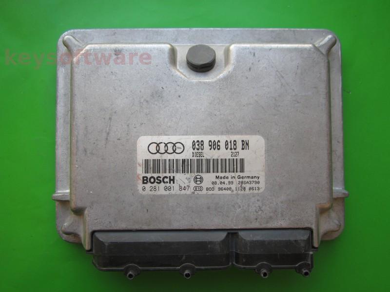 ECU Audi A3 1.9TDI 038906018BN 0281001847 EDC15V AGR