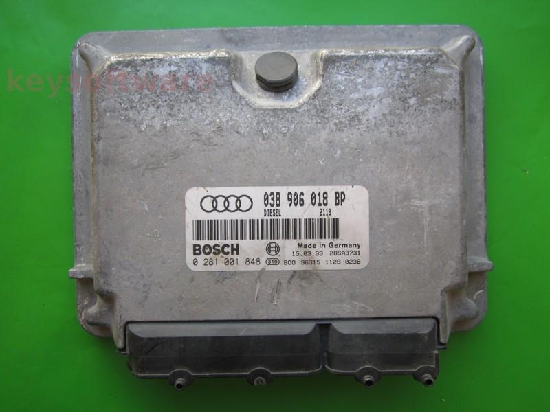 ECU Audi A3 1.9TDI 038906018BP 0281001848 EDC15V AHF