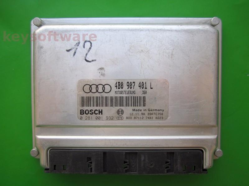 ECU Audi A6 2.5TDI 4B0907401L 0281001932 EDC15M AFB