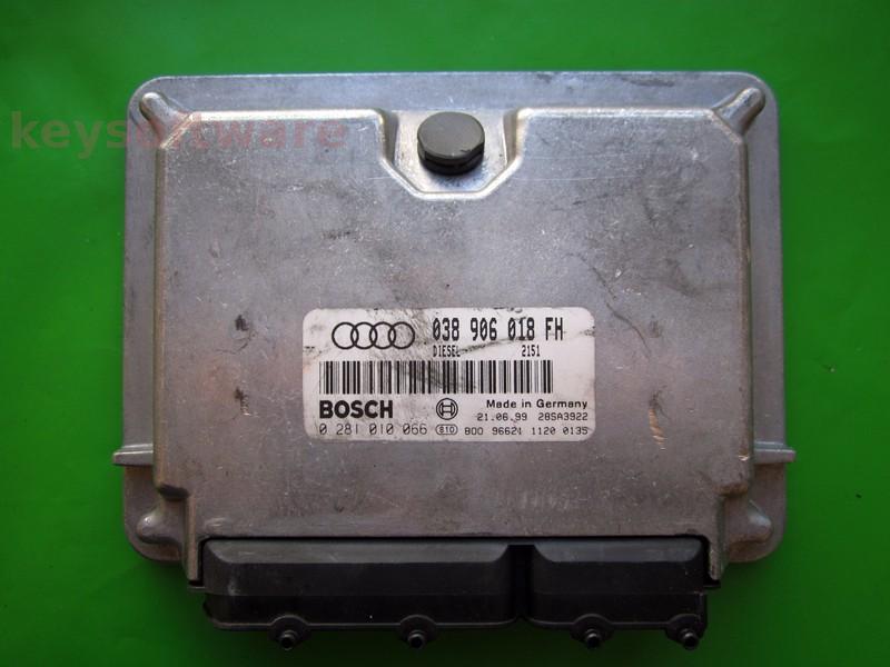 ECU Audi A6 1.9TDI 038906018FH 0281010066 EDC15V AFN~