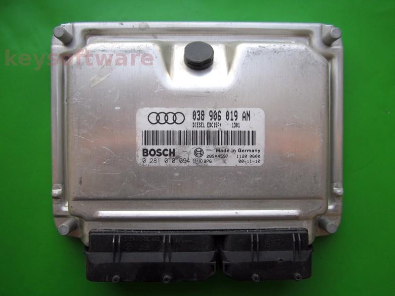 ECU Audi A4 1.9TDI 038906019AN 0281010094 EDC15P+ AJM