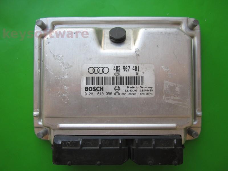 ECU Audi A6 2.5TDI 4B2907401 0281010096 EDC15VM+ {