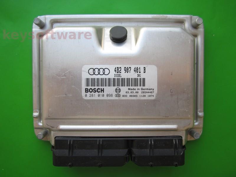 ECU Audi A6 2.5TDI 4B2907401B 0281010098 EDC15VM+ AKE